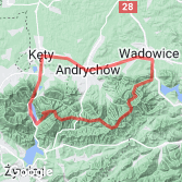 Mapa Wycieczka na górę Żar z Wadowic